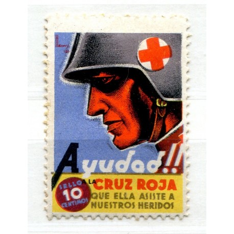 Cruz Roja, A Nuestros Heridos, 10c, GG1638, *
