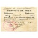Republican Army, ticket with mark Tren Autónomo, Transmisiones, 3er Cuerpo de Ejército, 1938