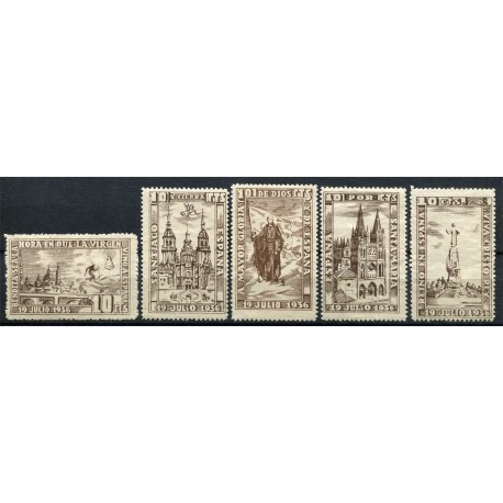 Burgos, complete set, 5 stamps 10c, Allepuz 1-5, MNH