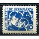 Ajut Infantil de Reraguarda poster stamp, 10c blue, Domenech 1474, MH