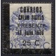 Las Palmas, sello de luto de Calvo Sotelo, 25c sobre 5c, Allepuz 16 **