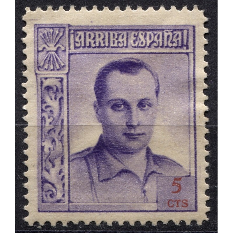 Carte Postale Guerre Civile Espagnole 1937 - 5c José Antonio (Allepuz 16) - Barcelone / San Sebastian