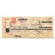 Bill of exchange with Fernando el Catolico postage stamp used as fiscal