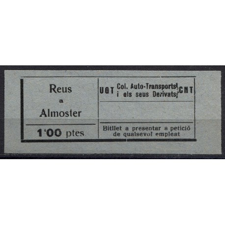 UGT CNT, Col. Auto-Transports, Reus - Almoster, 1p