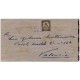 Improvised post card from Huércal to a prison in Valencia, 1938