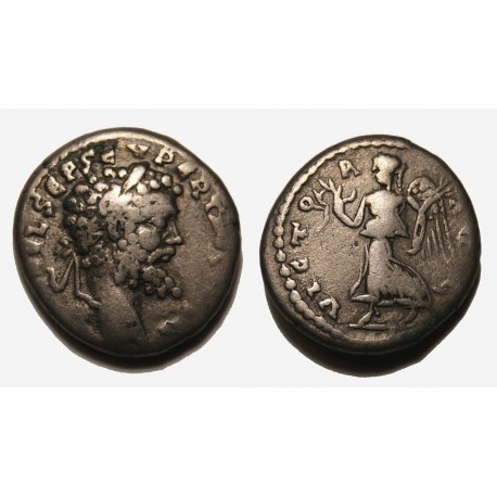 Septimius Severus, denar, VICTORIA AUGG, Sear 6378