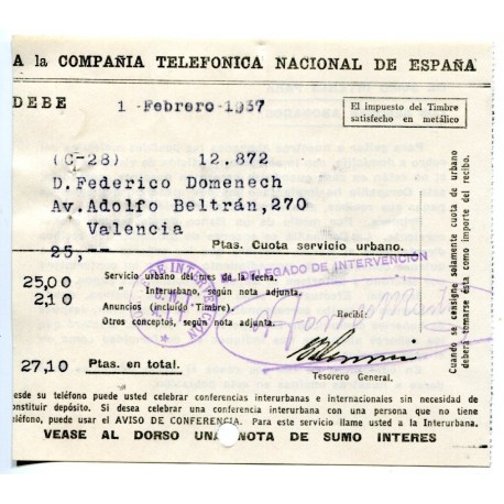Empresas colectivizadas, CNT AIT, Compañía Telefónica Nacional de España, con marca