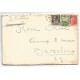 Field post cover to Barcelona with 140 Brigada War Commissar censor mark in blue, 1937