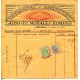 Factura con local de Sevilla de 10c usado como fiscal, 1937