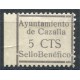 Cazalla, Ayuntamiento de Cazalla, Sello Benéfico, 5c, Allepuz 5, *
