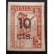 Tafalla, 10c sobre 5c rosa, sin dentar, Allepuz 4s *