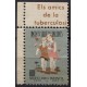 Segell Pro Infància 1937 con banda Els amics de la tuberculosi, GG2285 *