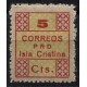 Isla Cristina, Correos, 5c carmine and green olive, Allepuz 9, MNH