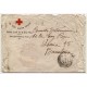 Valdepeñas Red Cross Local Commitee letterhead and franchise on cover to Barcelona