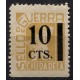 Ciudadela, Sello de Guerra, 10c sobre 5c, Allepuz 26 **
