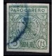 Badajoz, Paro Obrero, 5c ligh green, imperforated, Allepuz 3, used