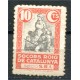 Socors Roig de Catalunya 10c, calcado al dorso, Allepuz 1238ic, *