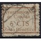 Cazalla, Sello Benéfico, 5c chesnut Allepuz 8, used