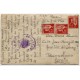 Tarjeta postal de Francia a Barcelona con censura, 1940