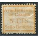 Cazalla, Ayuntamiento de Cazalla, Sello Benféfico, 5c amarillo, Allepuz 6, *