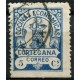 Cortegana, Cocinas Económicas, Correo, 5c azul, Allepuz 9, usado