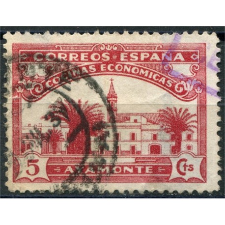 Ayamonte, Correos, Cocinas Económicas, 5c rojo, Allepuz 26, usado