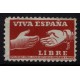 Label Viva España Libre issued in Czechoslovakia, rare, D2054, MH