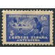 Antequera, Correos, Asistencia Social, 5c azul, Allepuz 24, **