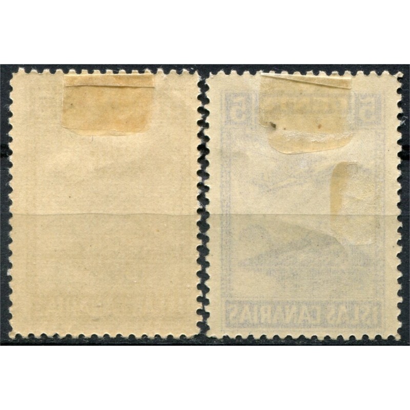 Islas Canarias, 5c y 5c, variedades de azules, Allepuz 40 y no