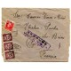 Air mail cover from Valencia to France, 1939, last week of war