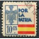Asturias, Por la patria 10c, Allepuz 13, usado