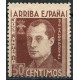 Falange, José Antonio ¡Arriba España!, 50c sin valor postal (no postal value), Allepuz 56, MNG