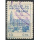 Málaga, Auxilio al Necesitado, 5c azul, Allepuz 7, usado