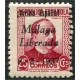 Málaga, sobrecarga patriótica, 1937, "Arriba España Málaga liberada 8-2-1937" [N] sobre 25c, Edifil 17, **