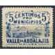 Valle de Abdalajis (Málaga), Pro Municipios, 5c blue, Allepuz 2, MH