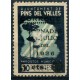 Pins del Vallès, Correus Jornades de Juliol de 1936 5c sobrecargado en 10p, Allepuz 15, delgadez al anverso, NSG