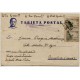 Tarjeta postal del campo de concentración de Santa Ana de León a Barcelona, 1939