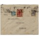 Cover from Sevilla to Huelva franked with fiscal, telegraphs and local, 1936