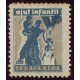 Ajut infantil de reraguarda, 10c sobrecargado sobre 1p GG 2302, NSG
