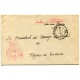 Carta del CRIM 19 con marca de franquicia de la Comandancia Militar de Gerona, a Fogars de Tordera, 1938