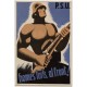 Tarjeta postal PSU UGT, Homes forts al front!, sin circular
