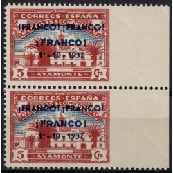 Ayamonte, unlisted perf variety and composition error, MNH