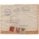 Frontal de paquete certificado de Pamplona a Vitoria con censura, 1938