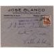 Sobre de Medina del Campo a Valladolid con censura, 1937