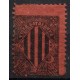 Cataluña, Visca Catalunya, 3a Serie, negro sobre rojo, 1899, Nathan 9 *