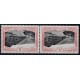 Vinebre, INVERTED CENTER, se tenant pair, blue & black Allepuz 1a+9a, MNH