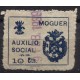 Moguer, Auxilio Social, 10c azul oscuro, Allepuz 14, usado