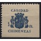 Chimeneas, Caridad, 5c azul Allepuz 1 **
