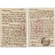 Tarjetas del Campo de Trabajo Número 2 con matasellos y censura de las Brigadas Internacionales