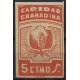 Caridad Granadina, 5c rojo sin dentar Allepuz 68 **